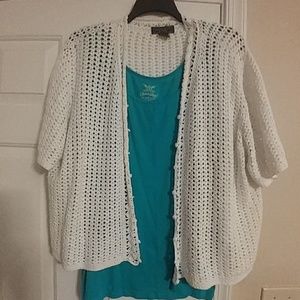 Summer cardigan sweater. Size 24-26